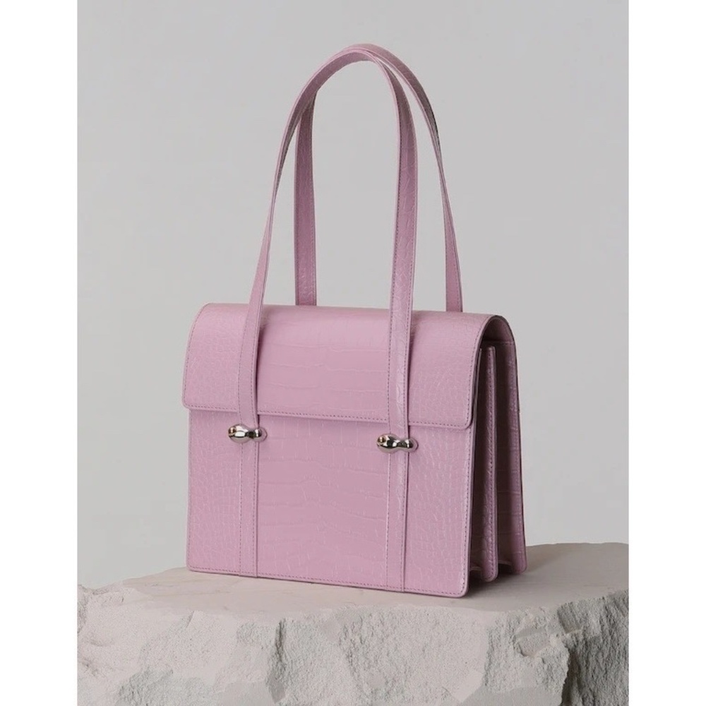 Yuul Yie Jackie Shoulder Bag Pink Croc